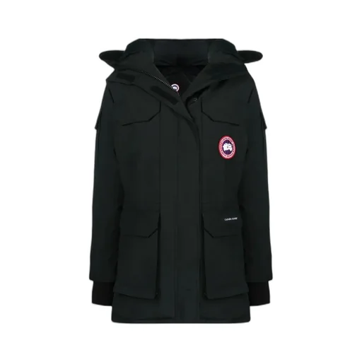 Logo Patch Hooded Coat