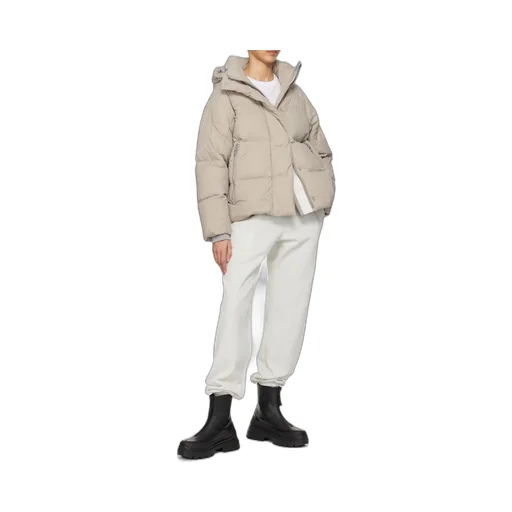 Hooded Quilted Down Jacket
