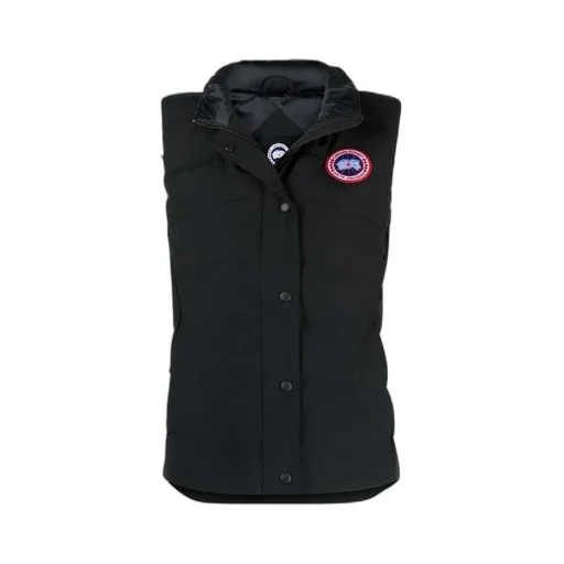 Logo Patch High-Neck Gilet