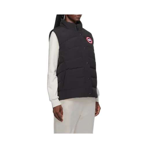 Logo Patch High-Neck Gilet