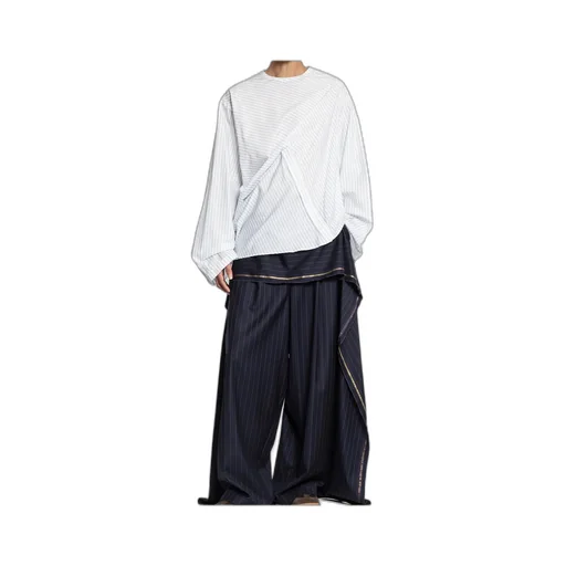 Pinstripe Long-Sleeved Shirt