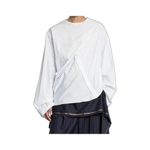 Pinstripe Long-Sleeved Shirt