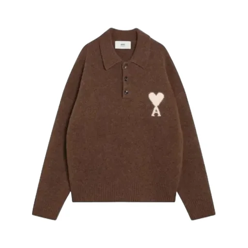Logo Intarsia Polo Neck Knitted Jumper