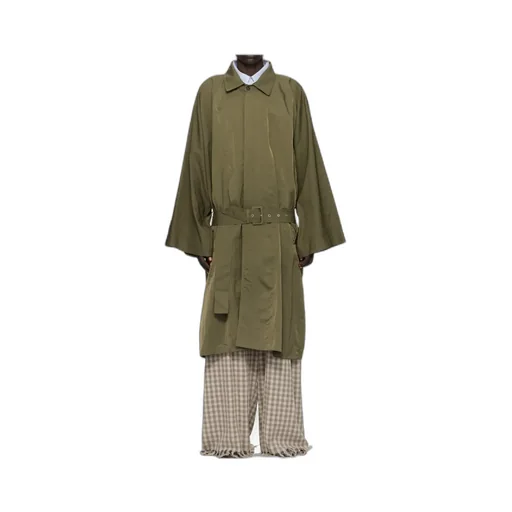 Pleated Trench Coat