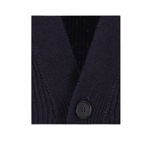 Oversized Ribbed Wool Cardigan