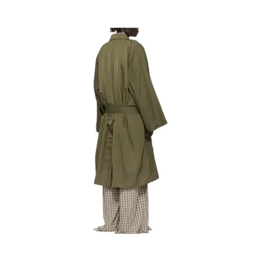 Pleated Trench Coat