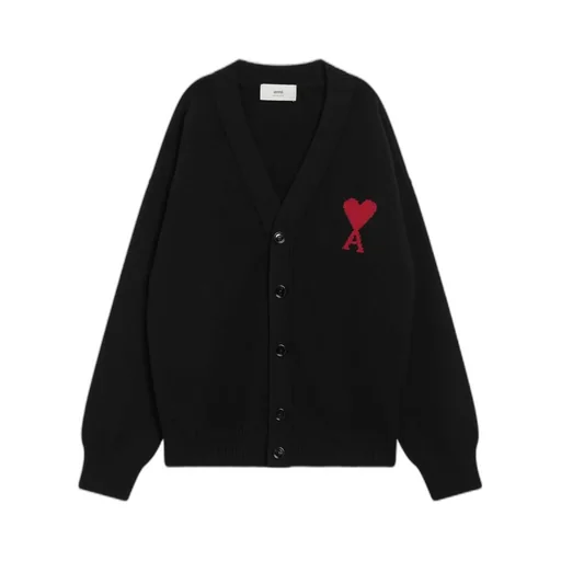 Logo Intarsia Knitted Cardigan