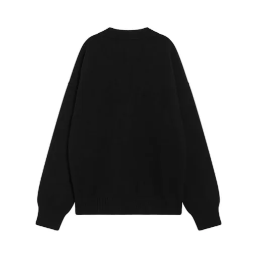 Logo Intarsia Knitted Cardigan
