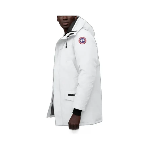 Logo Long-Sleeved Hooded Down Jacket