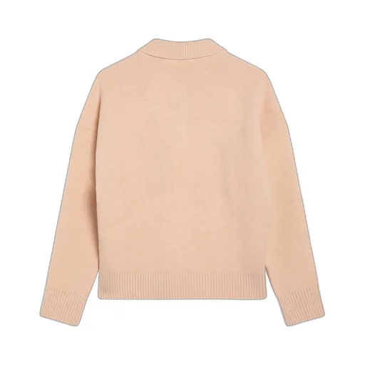 Logo Intarsia Polo Neck Knitted Jumper