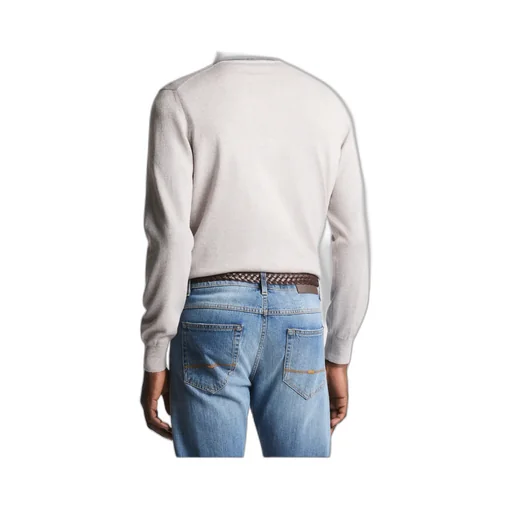 Zip-Collar Wool Polo Shirt
