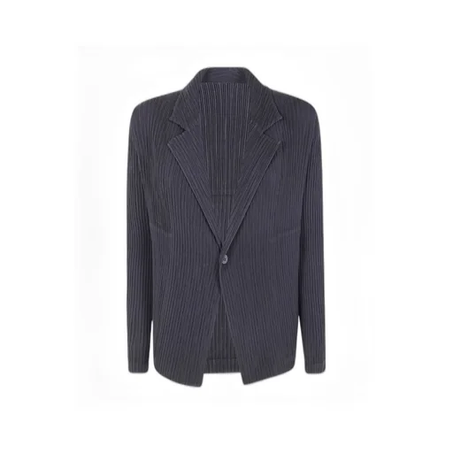 Hatching Pleats Pleated Jacket