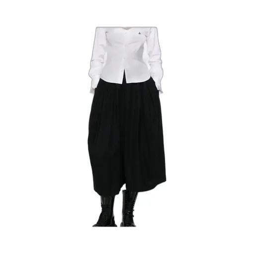 Pinestriped Cropped Trousers