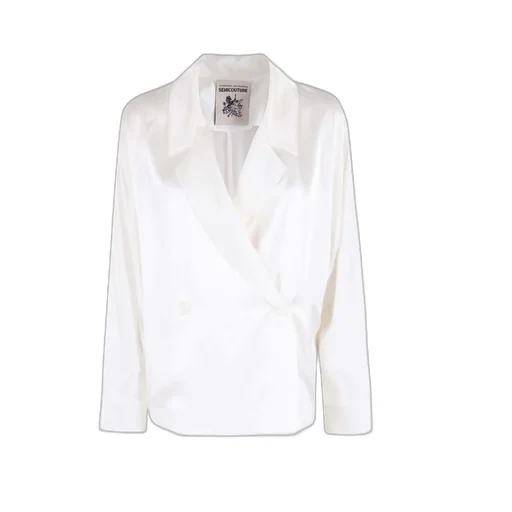 Carmela Silk Wrap Top