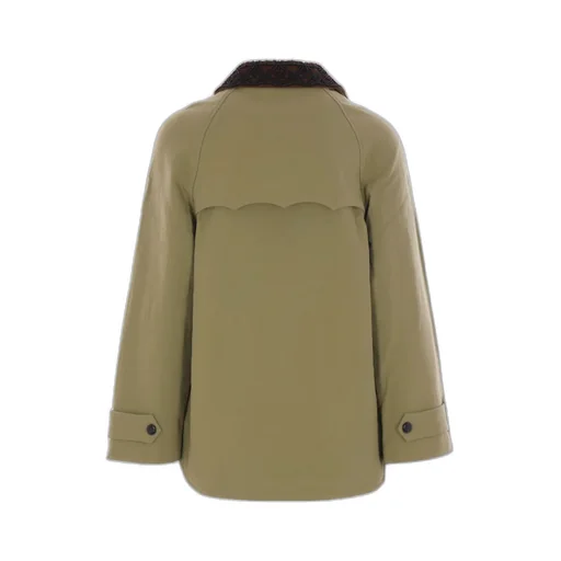Embroidered Collar Canvas Jacket