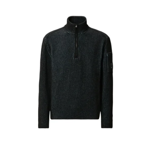 Ribbed Knit Polo