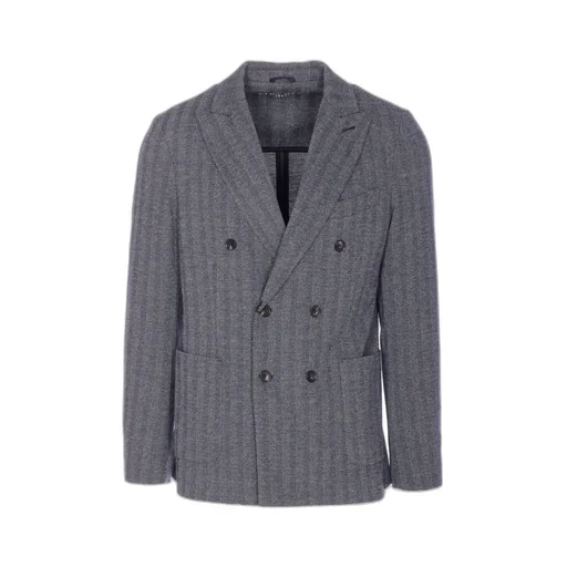 Chevron Double-Breasted Jacket