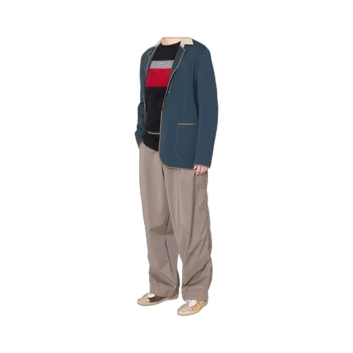 Pleated-Leg Trousers