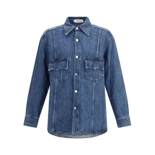 Han Plissé Denim Shirt
