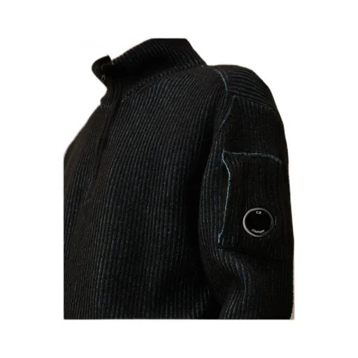 Ribbed Knit Polo