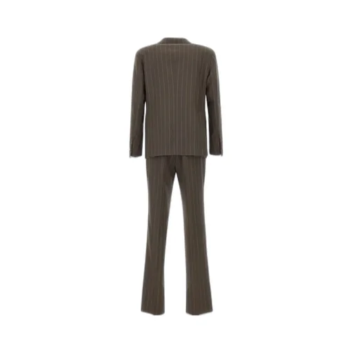 Single Breasted Striped Two-Piece Suit