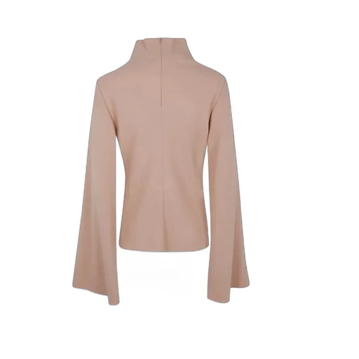 High-Neck Cape-Sleeved Top