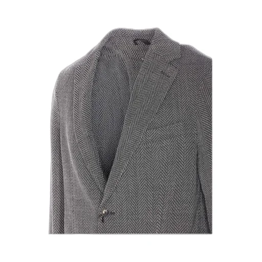 Chevron Single Breasted Jacket