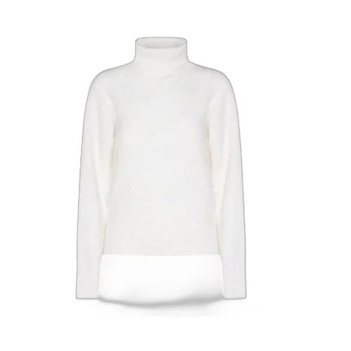 Sequins Embellished Turtleneck Jumper