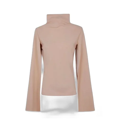 High-Neck Cape-Sleeved Top