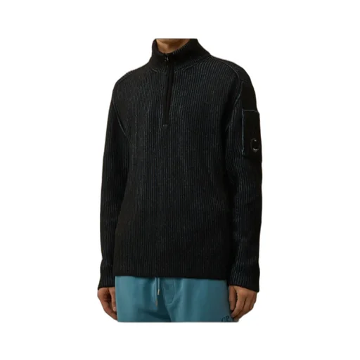 Ribbed Knit Polo