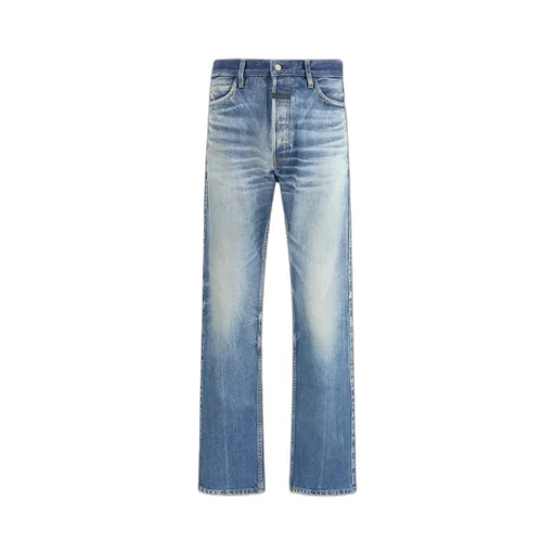 Straight Leg Denim Jeans