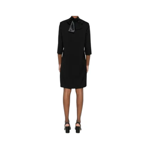 Bow-Detail Midi Dress