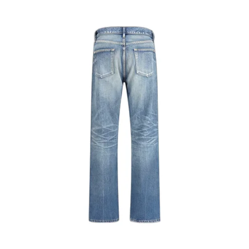Straight Leg Denim Jeans