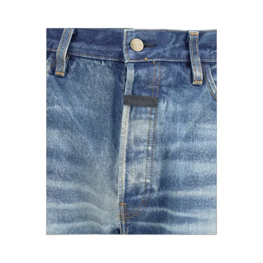 Straight Leg Denim Jeans