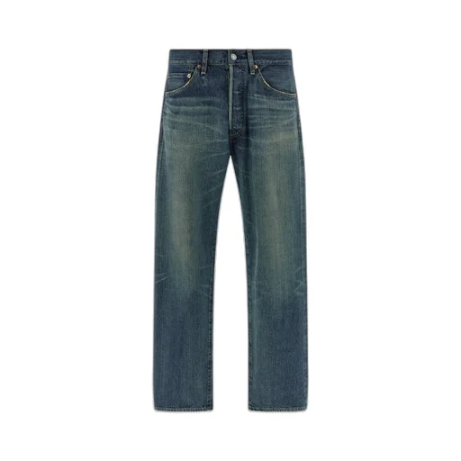 Logo Patch Straight-Leg Jeans