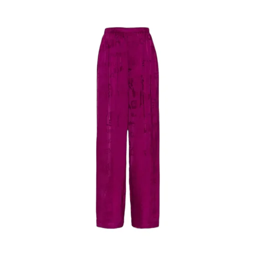 Allover Logo Wide-Leg Trousers