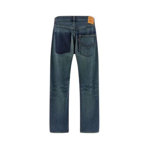 Logo Patch Straight-Leg Jeans