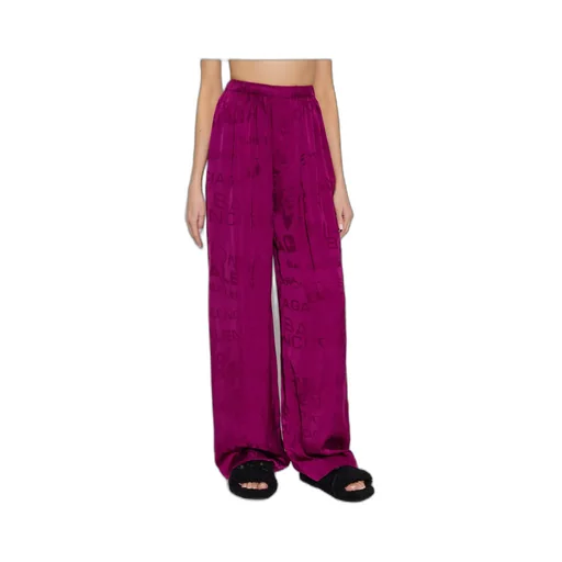 Allover Logo Wide-Leg Trousers