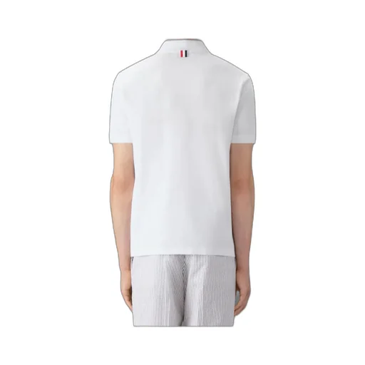 Button-Placket Polo Shirt