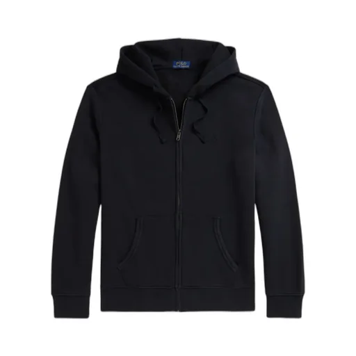 Logo Embroidered Zip-Up Hoodie