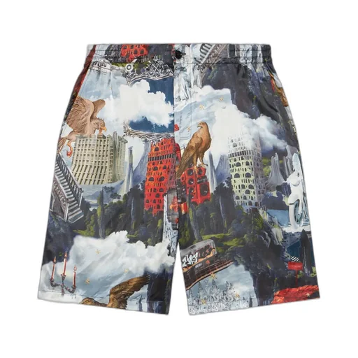 Patchwork Bermuda Shorts