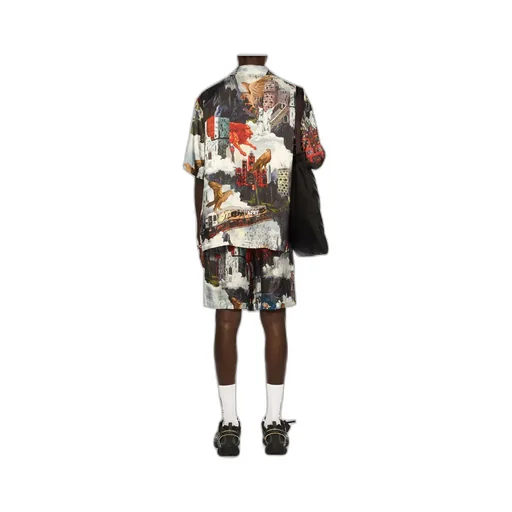Patchwork Bermuda Shorts