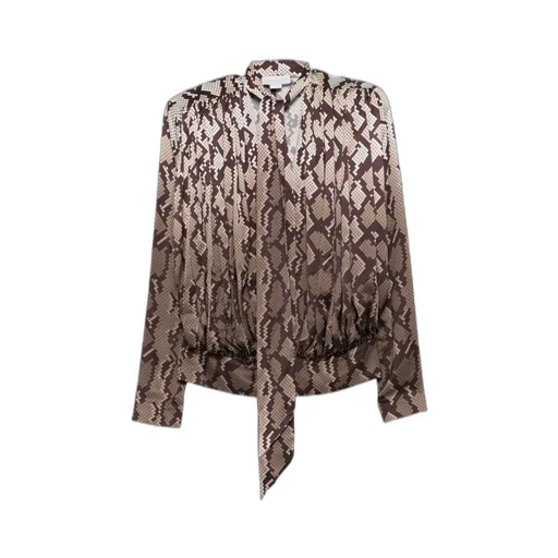 Tie Snake Print Top