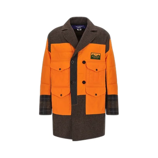 Logo Patch Patchwork Coat