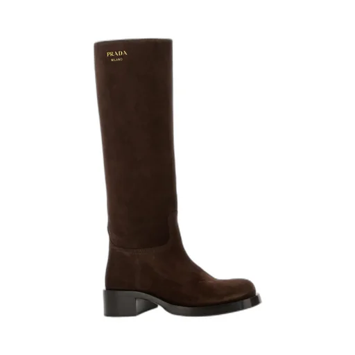 Round-Toe Knee-High Boots