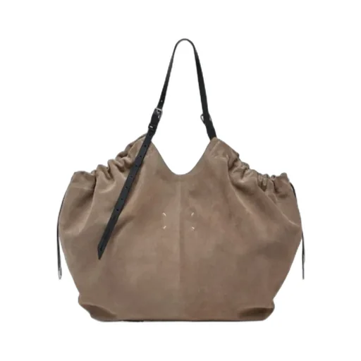 Suede Slouchy Tote Bag