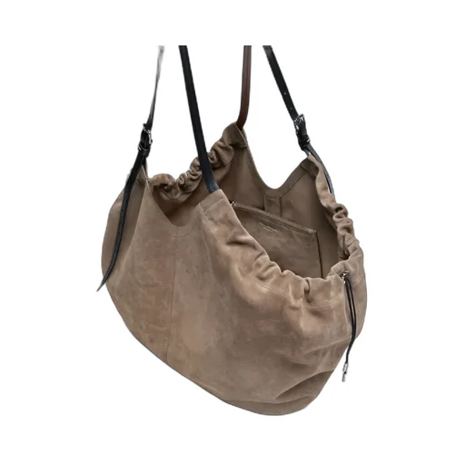 Suede Slouchy Tote Bag