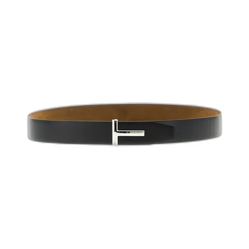 T-Logo Plaque Reversible Buckle Belt