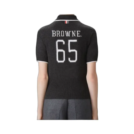 Intarsia Number Polo Shirt