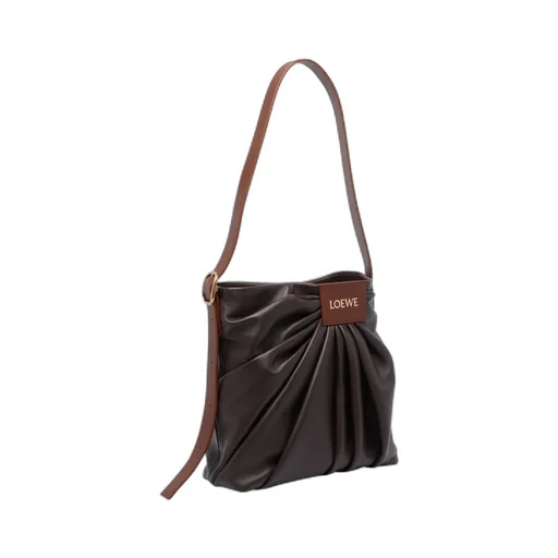 Logo Patch Draped Shoulder Bag